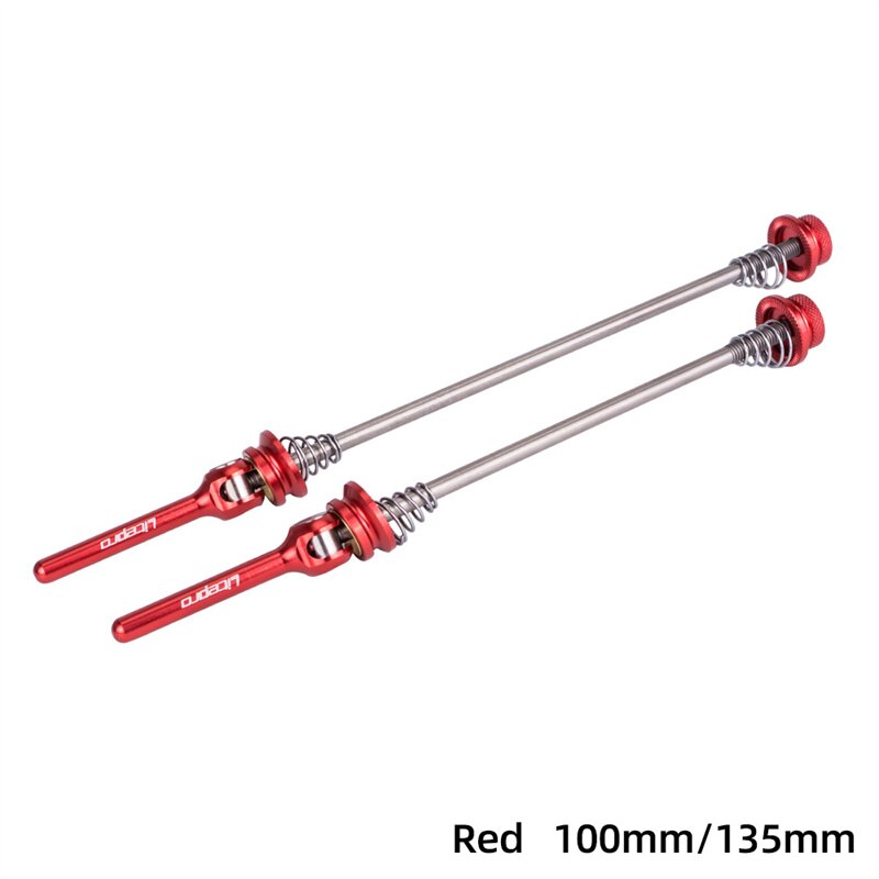 Koło MTB szybki uwolnienie tytanowa piasta oś 100/135mm piasta rowerowa tytanowa pręt 74/130mm: red100 135 MTB