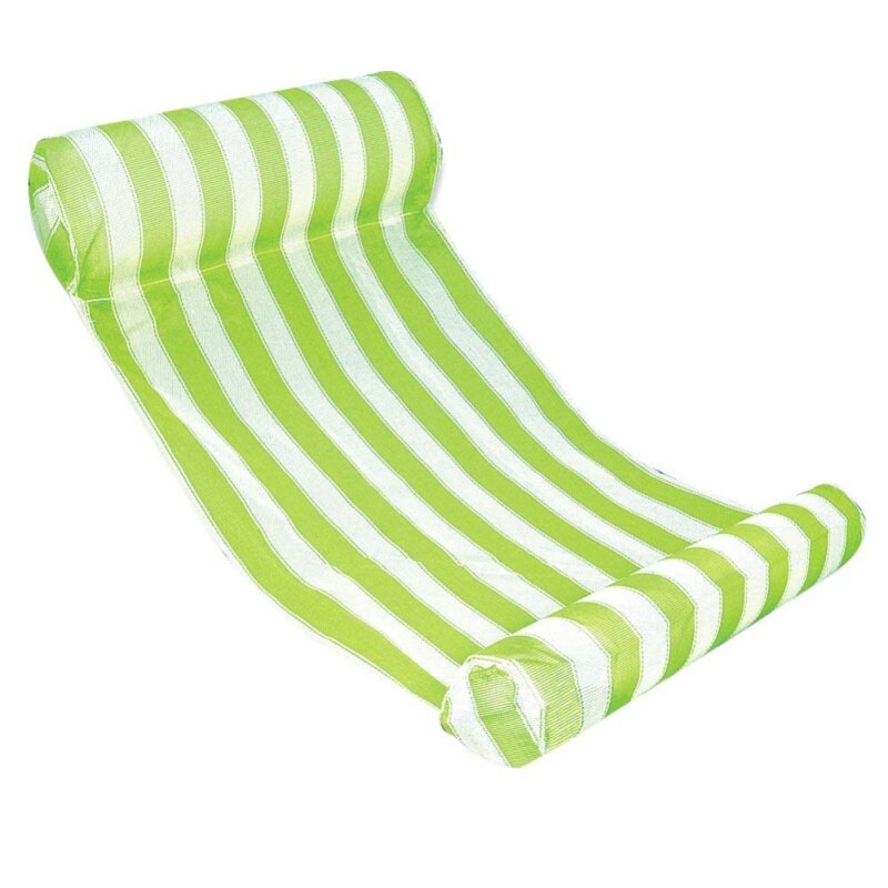 water floating bed hammock inflatable For Swimming cushion Outdoor camping mat Air inflatable mattress recreation chair: Green