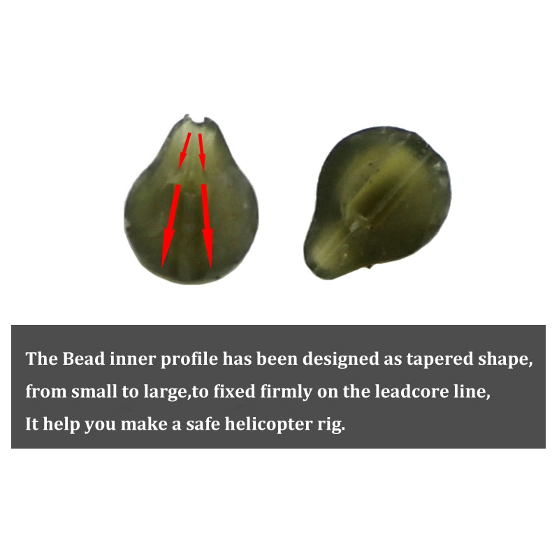 20 stk karpefisketilbehør helikopterrigg gummihylse heli chod perlefiske anti tangle sleeve karpe chod riggredskap