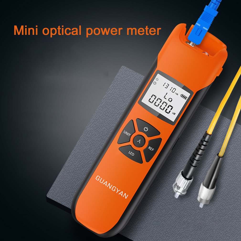Mini Optische Power Meter Fc/Sc/St Universele Poort Hoge Precisie Usb Oplaadbare Glasvezel Power Meter met Zaklamp