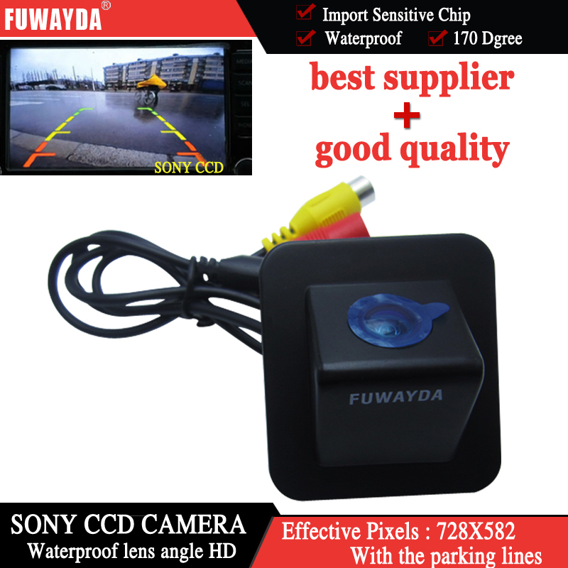 FUWAYDA Draad Sony CCD Parkeer Omkeren Backup Achteruitrijcamera voor Hyundai Elantra etc. Nachtzicht Waterdichte HD