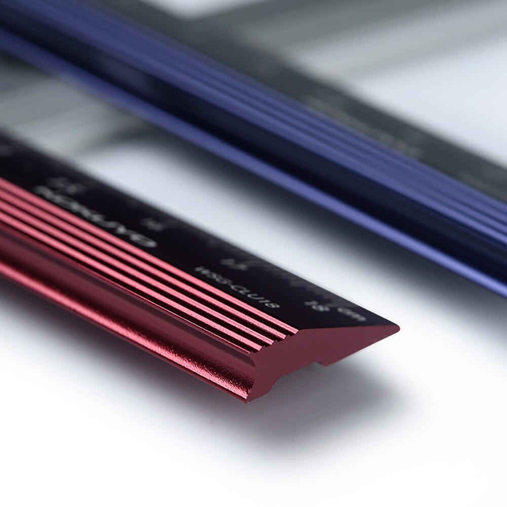 1Pcs Japan KOKUYO Campus Aluminum Ruler Art Office Measurement Portable Ruler Clear Translucent Plastic Ruler Durable 18cm