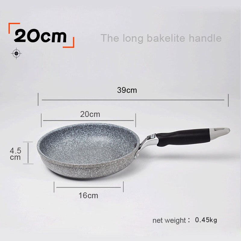Geetest Marble Stone Nonstick Frying Pan with Heat Resistant Bakelite Handle,Granite Induction Egg Skillet,Dishwasher Safe
