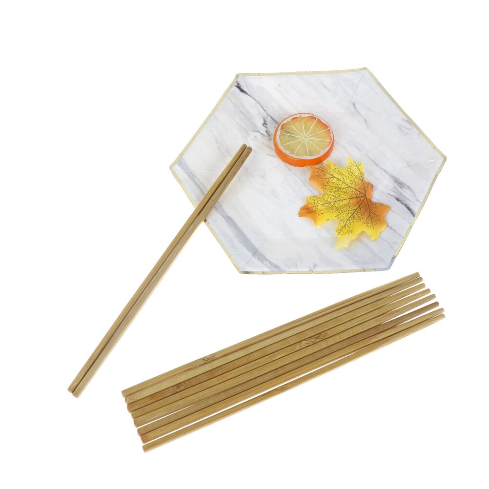 5 Pairs Natural Wooden Bamboo Chopsticks Health Without Lacquer Wax Tableware Dinnerware