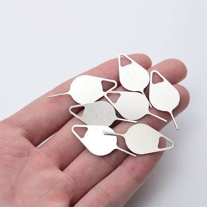 Aiguille universelle en acier inoxydable, 1 pièce, pour téléphone portable, retrait du plateau de carte Sim, broche d&#39;éjection, sélecteur de carte de Smartphone