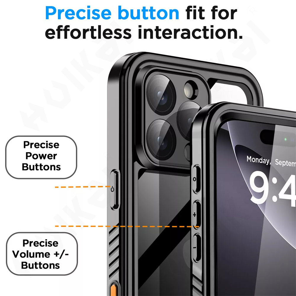 Vandtæt ip68 til 11 16 15 14 13 12 pro max xr xs plus metal aluminium svømmetelefon luksuriøst undervandscover