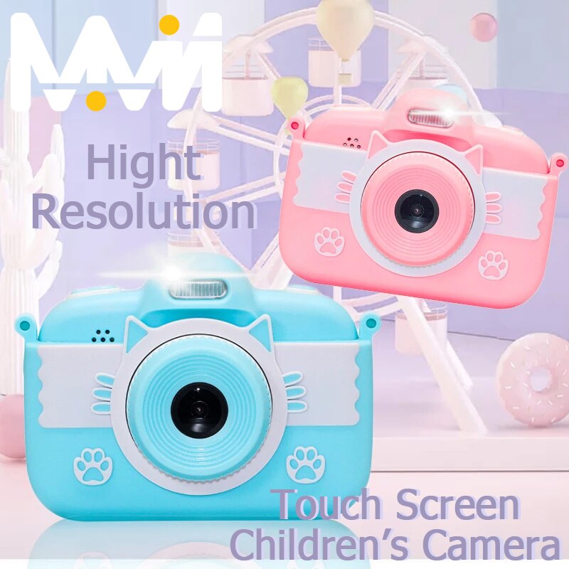 Mini Kids Toy Camera 3.0 ''18MP Full Hd Digitale Camera Met Siliconen Case Lcd-scherm Kinderen Camera Voor kerstcadeau