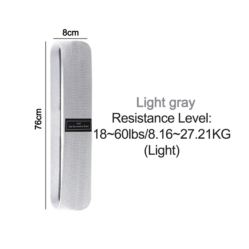 105lb Lange Widerstand Schleife Band einstellen unisex Fitness Yoga Elastische Bands Hüfte Kreis Oberschenkel Hocken Band trainieren Fitnessstudio Ausrügestochen für hause: hell grau-60lb