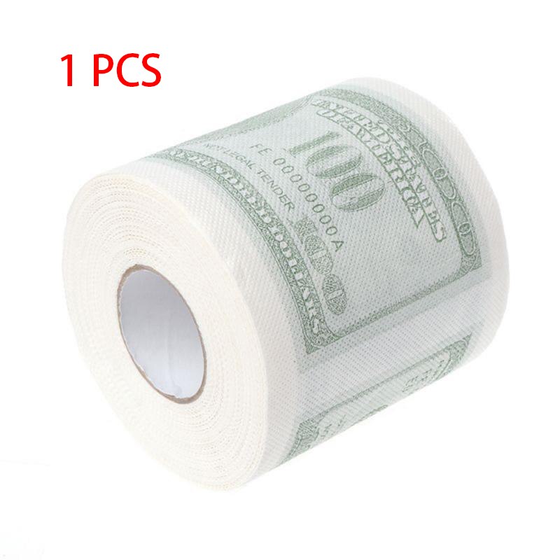Thuis Bad Papier Bad Toilet Roll Paper Toiletpapier $100 Dollar Toiletpapier Wc Roll Tissue Roll 2Ply Papier handdoeken Tissue: 1 pcs