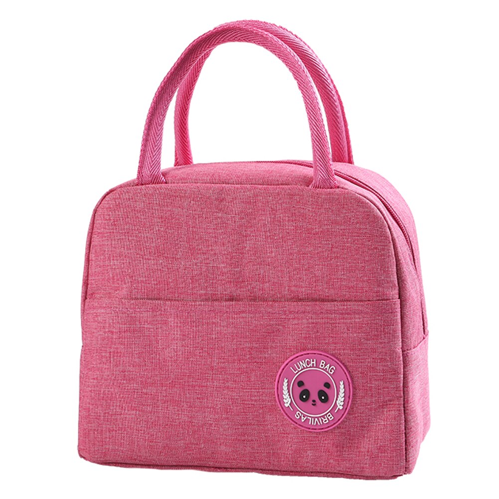 16 Styles Waterproof Lunch Bag Nylon Portable Zipper Thermal Oxford Lunch Bags For Women Convenient Lunch Box Tote Food Bags: D