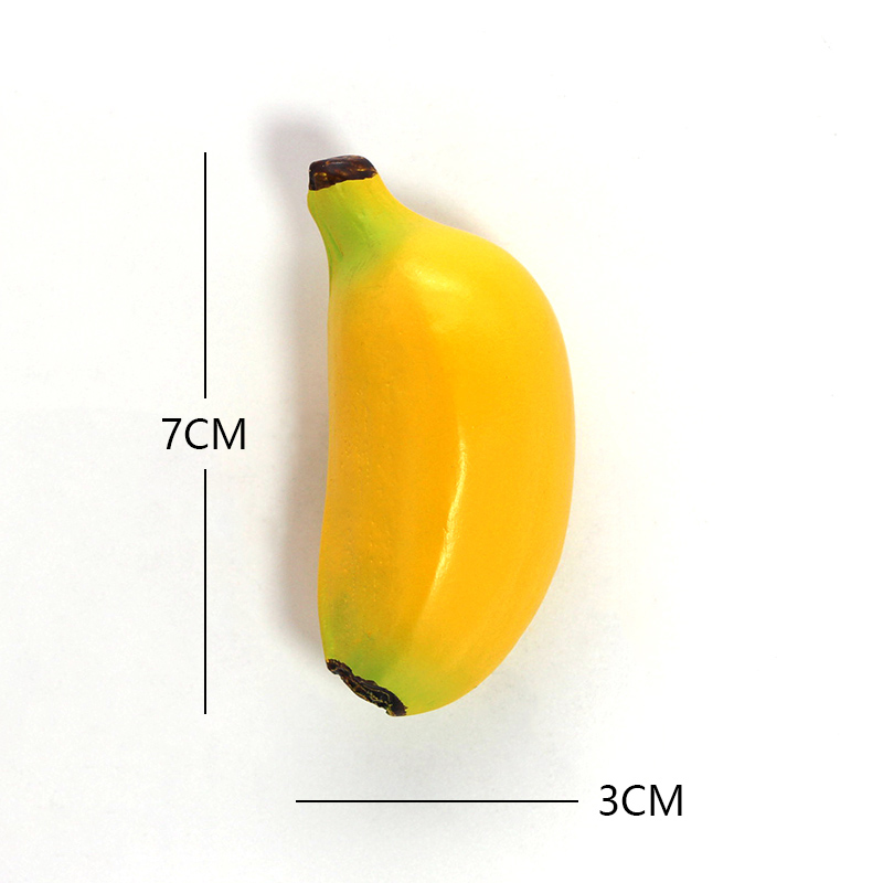 Imán de nevera biónico para alimentos, palo de refrigerador magnético , plátano, mango, fresa, zanahoria, modelo de taza, decoración de refrigerador: banana