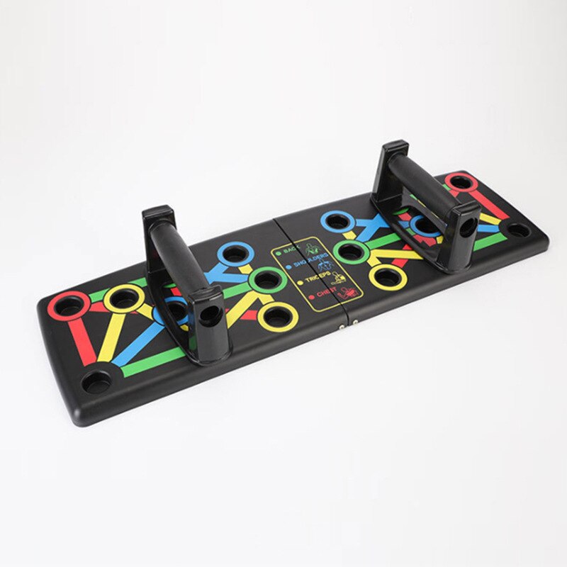 Tablero de entrenamiento físico 9 en 1 para casa, sistema integral de ejercicio, ideal para flexiones, gimnasio, deporte en interior, culturismo, para hombres y mujeres: Push-up Board D