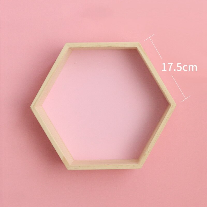 Estantería hexagonal de estilo nórdico para decoración de habitación de niños, panal de abeja de madera, para decoración de dormitorio de bebés y niños