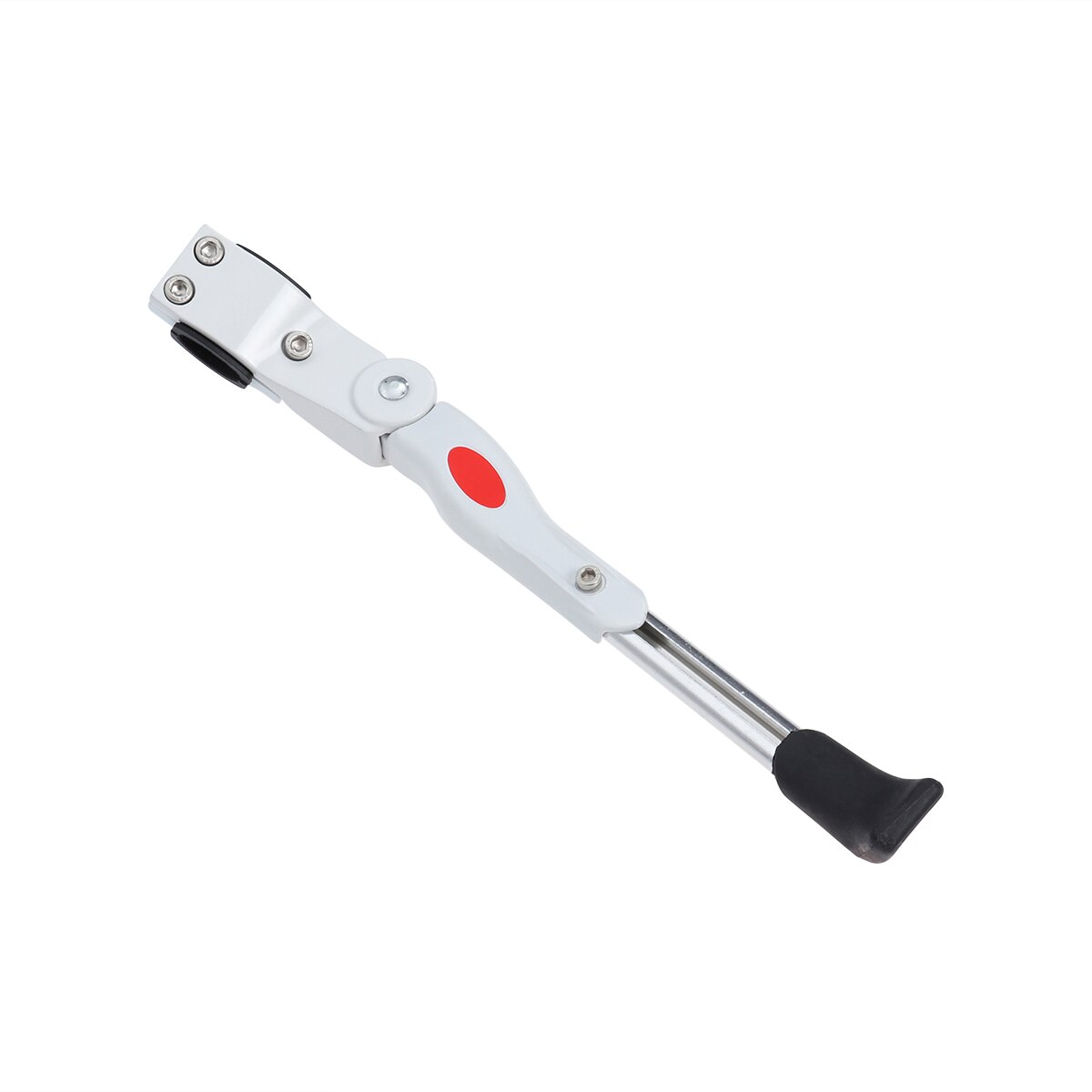 Verstelbare aluminiumlegering mtb racefiets fiets zijstandaard standaard voor het parkeren van fietsen, fietsstandaard fietsaccessoires: Wit