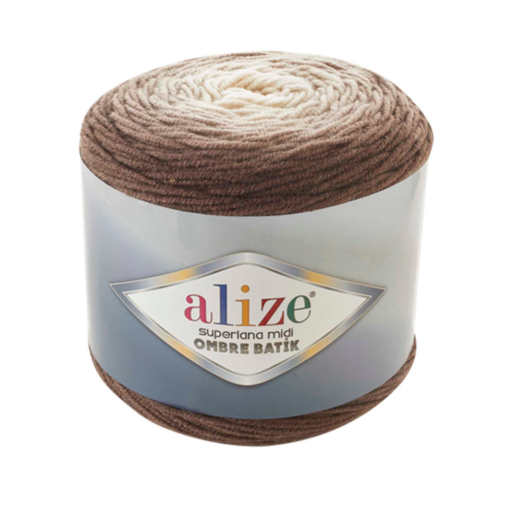 Alize Superlana Mıdı Ombre Batik Hilo para tejer a mano 300 gramos 510 metros, Hilo, Lana, Acrílico, Temporada otoño / invierno, ganchillo, ropa, cárdigan, blusa, , hobby, tejido, tienda de, Palmie, Turquía,: 7272