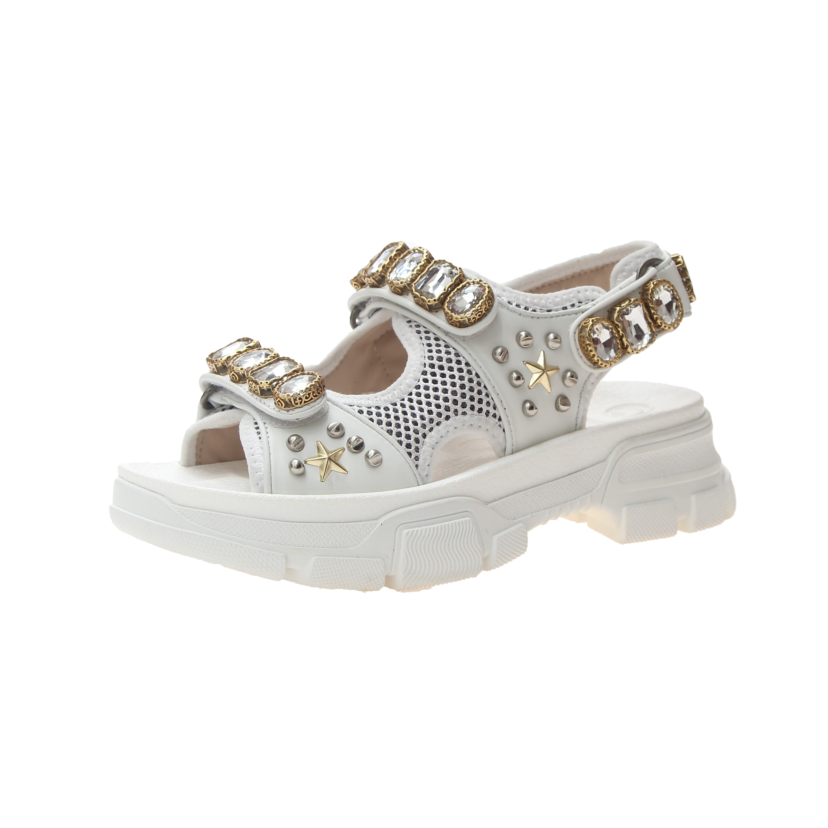 Zomer Romeinse Sandalen Met Strass Steentjes Dame Grandado zomer-romeinse-sandalen-met-strass-steentjes-dame-grandado
