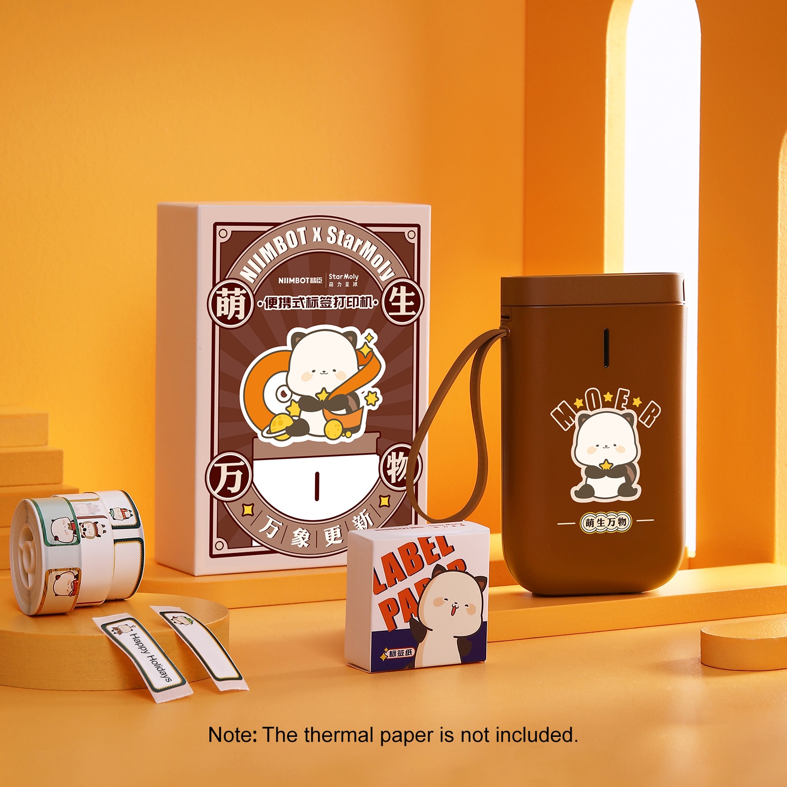 Limited Edition Draagbare Thermische Label Printer Handheld Naam Prijs Sticker Printer Pocket Size Bt Draadloze Verbinding Met App