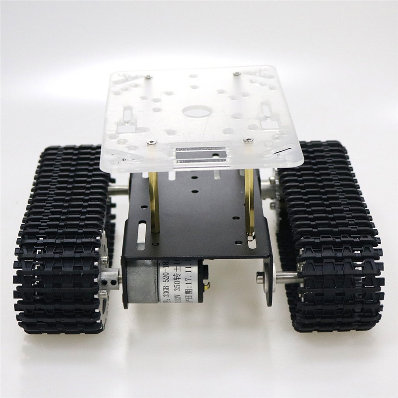 Smart Robot Tank Chassis Tracked Car Platform with 33GB-520 Motor for Arduino DIY Robot Toy Part mini T101