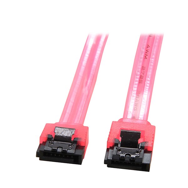 6 zoll 6 Gb/s SATA3 seriell ATA DATEN kabel w/ verriegeln Verriegelung für PC Laptop SATA 3,0 SATAIII 6 gbps HDD Festplatte Festplatte/SSD-Schwarz: UV rot / 60cm