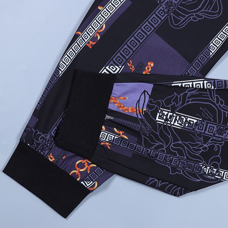 Pantalones deportivos de vaca de alta gama para hombre, novedad de verano, con estampado de pies elásticos, novedad de verano