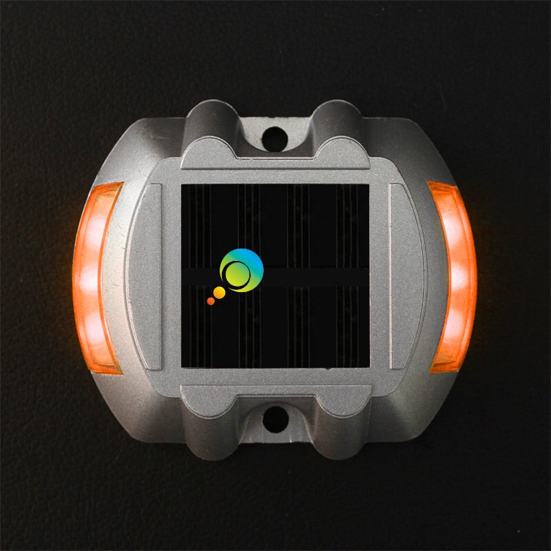 Motorway 3M Reflector Aluminium Yellow LED Deck Dock Pathway Light Cat Eyes Solar Road Stud