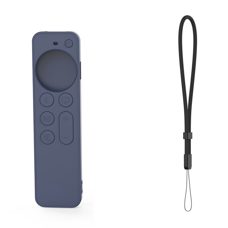 Afstandsbediening Stofdicht Cover Home Storage Beschermhoes Voor Apple Tv Siri Remote Controller Case: Blue
