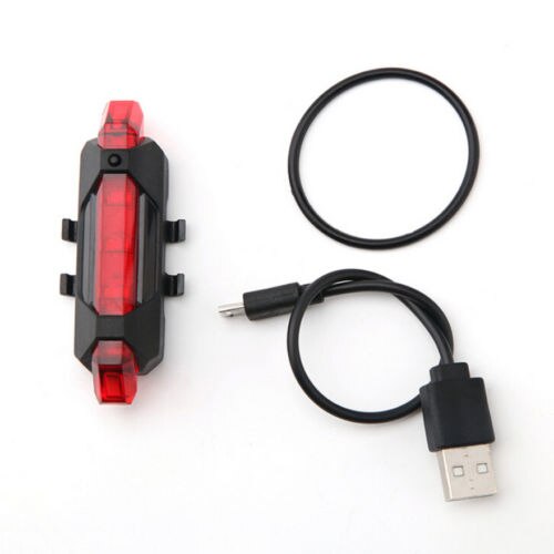 5 led fiets achterlicht fiets led achterlicht usb oplaadbaar fiets rood achterlicht led fiets veiligheidswaarschuwingslicht: Default Title