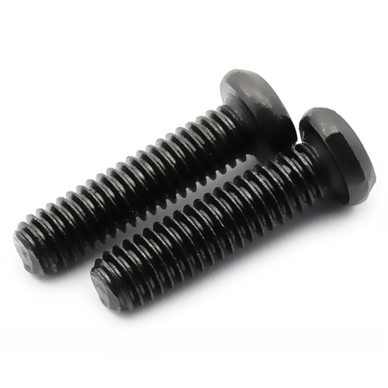 Vis à tête ronde M1 M1.2 M1.4 M1.6 M1.7 M2 M2.5, vis à tête cylindrique Phillips noire, vis et boulons pour Machine électronique