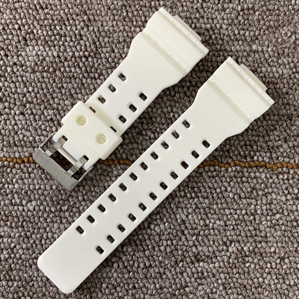 Für casio Uhren Armband Silikon Gummibänder EF Ersetzen Elektronische Armbanduhr Band Sport Uhr Straps 16mm 18mm 20mm 22mm: H white