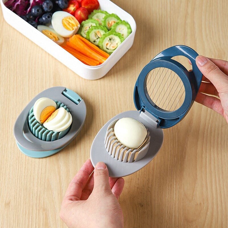 Multifunction Egg Slicer Section Cutter Divider Plastic Egg Splitter Cut Egg Device Kitchen Egg Tools