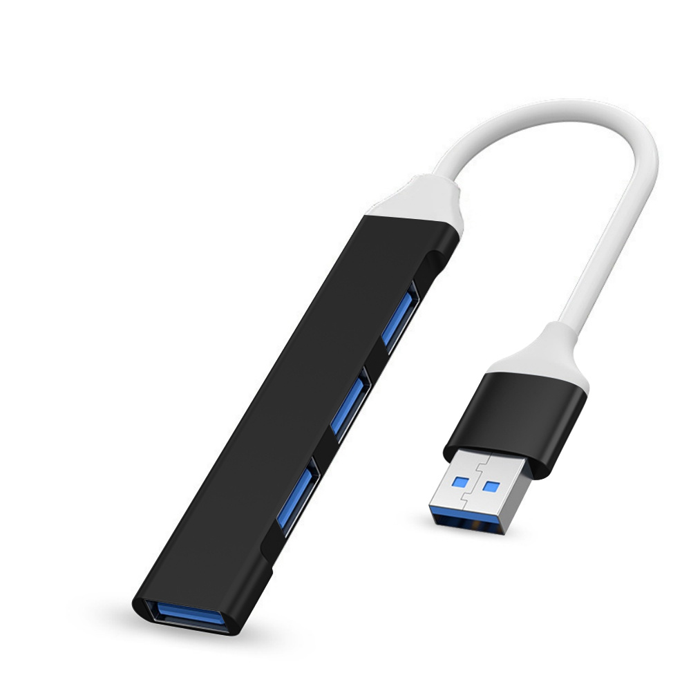 Adaptateur répartiteur multi-ports HUB USB 3.0 4 en 1, haute vitesse, USB 3.0/Type C à 4 USB OTG, pour Macbook Pro, accessoires pour ordinateur portable: WHITE