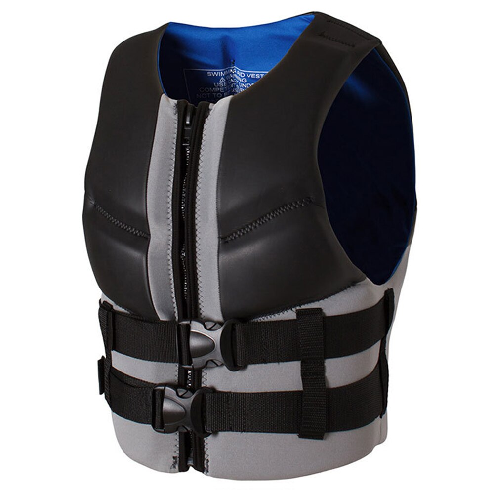 Life Vest Kayak Wakeboard Motorboats Raft Rescue Boat Water Sports Life Jacket Rescue Jet Ski Vest Drifting Adults Surf Swimming: 007 Black gray / M 58-70KG