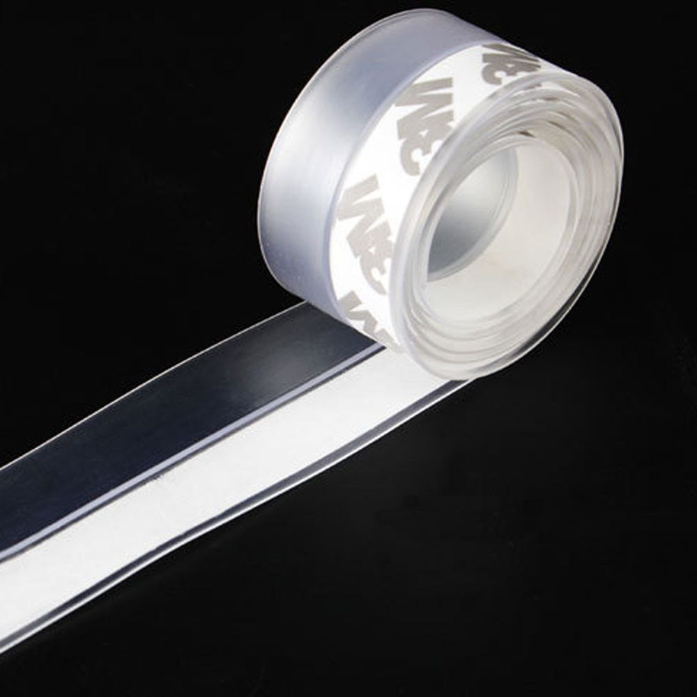 Praktiske gulvklistermærker gennemsigtig vindtæt silikone tætningslist bar dør tætningsliste holdbart støvtæt klistermærke