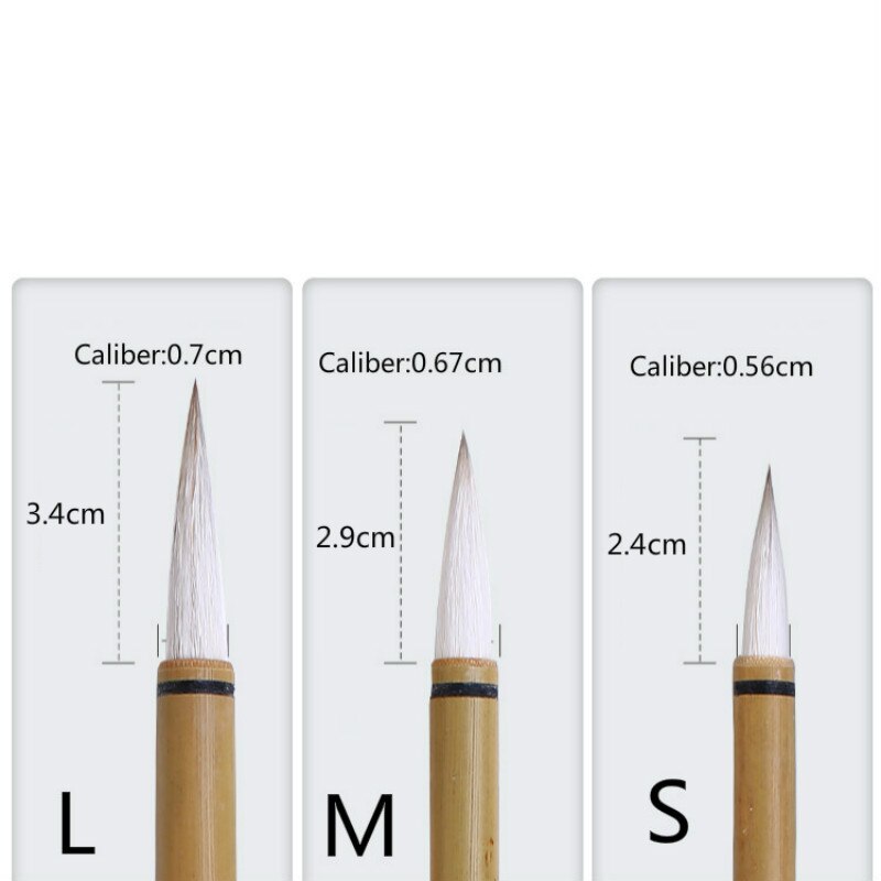 Calligraphy Brush Exquisite Multiple Hair for Chinese Small Regular Script Soft Woolen Multiple Hair Chinese Painting Brush Pen