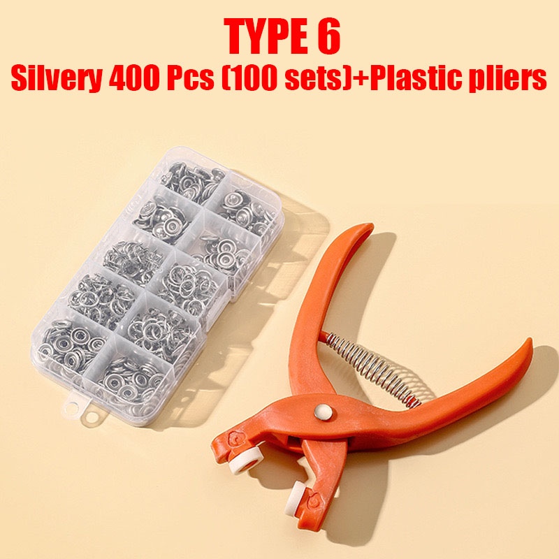 50/100 Metal Prong Snap Button Hollow Press Prong Fastener Studs with Pliers Tool Set Kits for Clothes Garment Sewing Bags Shoes: Antique Copper