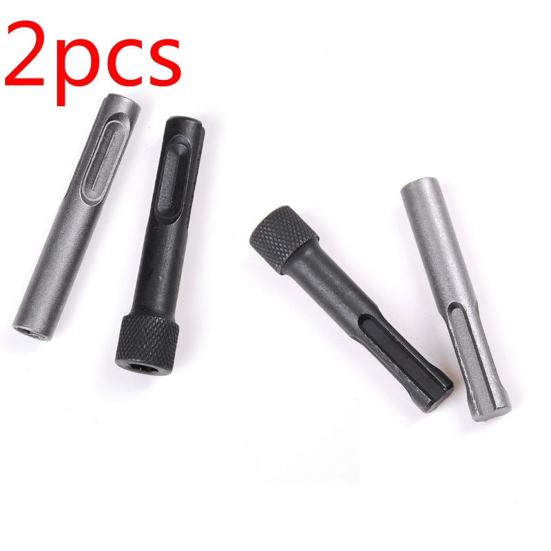 2pcs 1/4" Hex Shank Drill Bit Chuck Adapter SDS Converter Adapter Nut Impact Driver Set For Drilling Tools