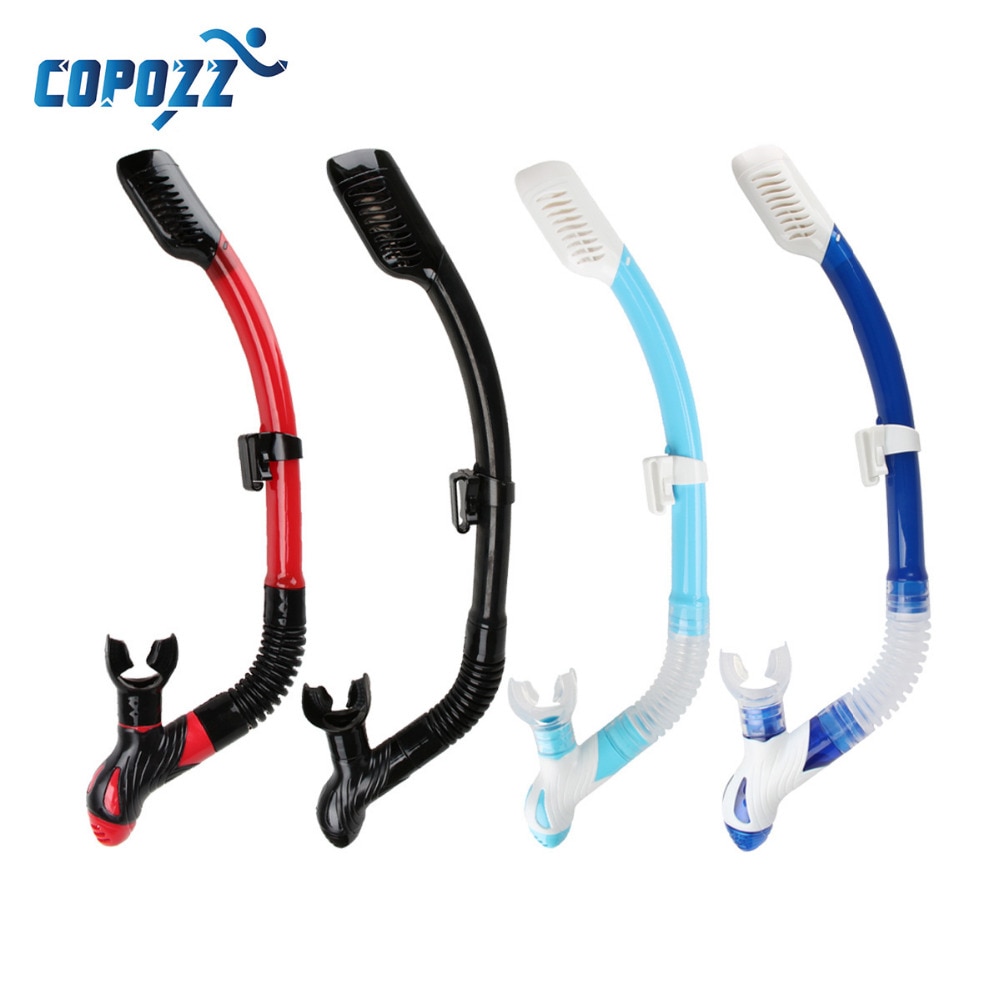 Copozz-Tubo de Snorkel seco para hombres y mujeres, buceo, natación, equipos de deportes acuáticos, reemplazo bajo el agua