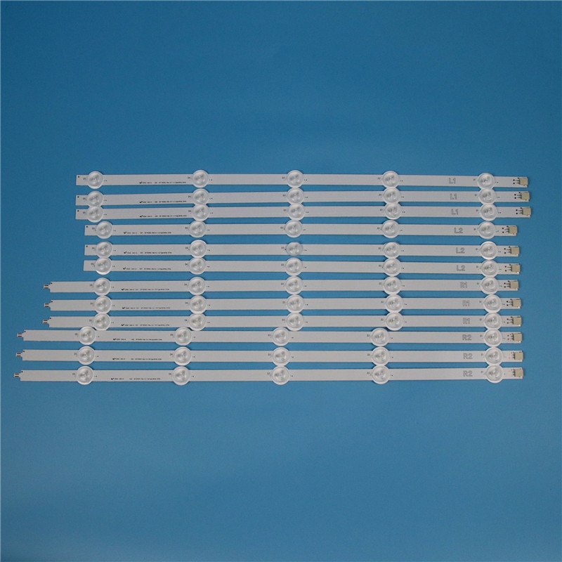 10 lamper 1000mm led bakgrunnslys stripesett for  lg 50 la 620s 50 la 620v 50 la 6208s 50 tommers tv array led strips bakgrunnsbelysning barer lysbånd