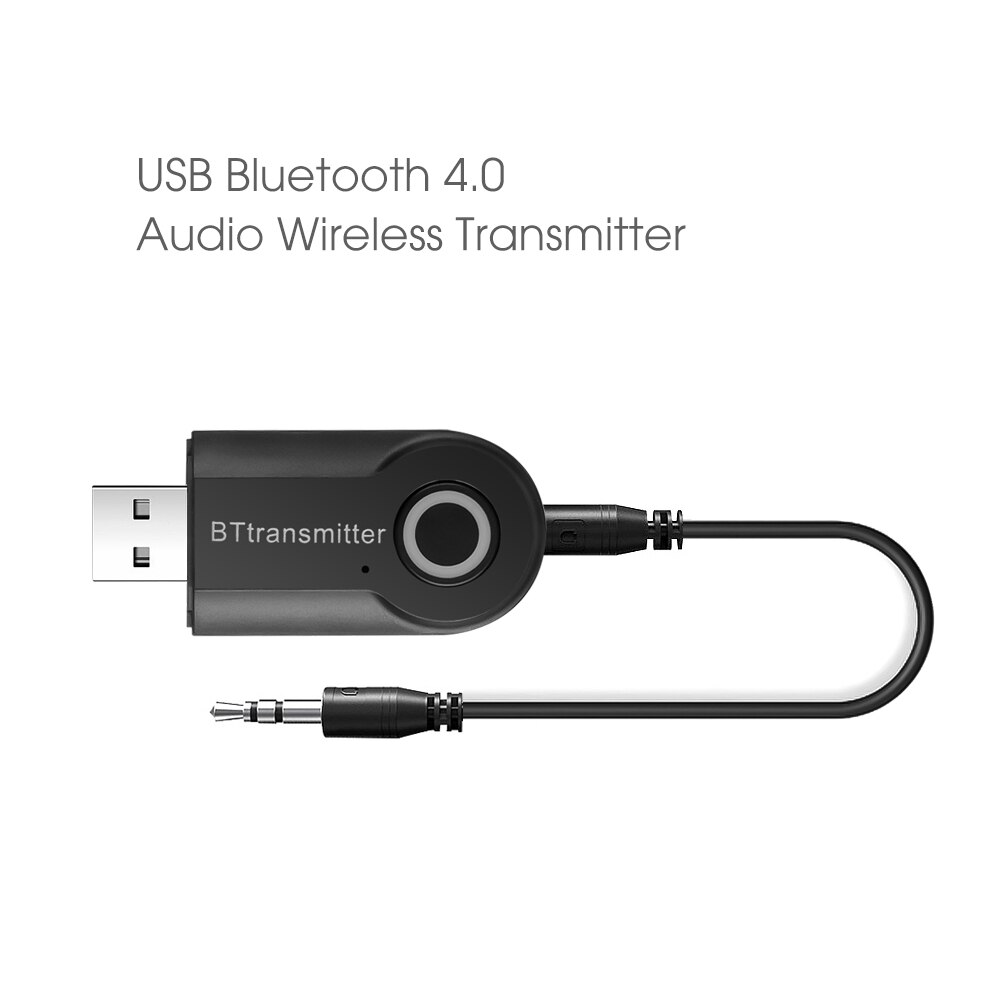 Bluetooth Transmitter 3.5MM Jack Audio Adapter Wireless Bluetooth 4.0 Stereo Audio Transmitter Adapter for Headphones TV