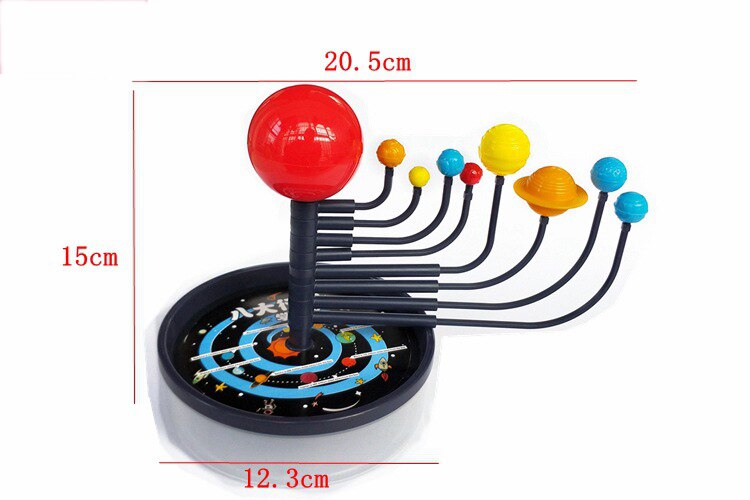 Sistema Solar ocho planetas pintura modelo planetario Kit de la ciencia de la astronomía a la enseñanza de la geografía instrumento suministros juguetes de los niños