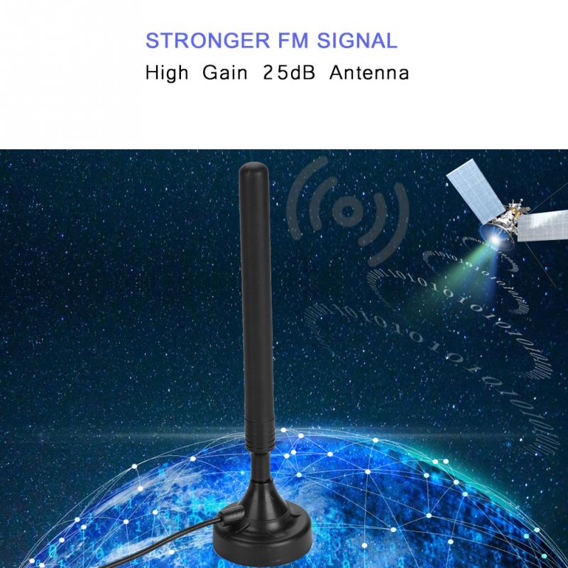 High Gain FM Radio Antenne Huishoudelijke 25dB 85-112Mhz Hoge Gevoeligheid USB FM Antenne Voor Low Floor Plug en Spelen