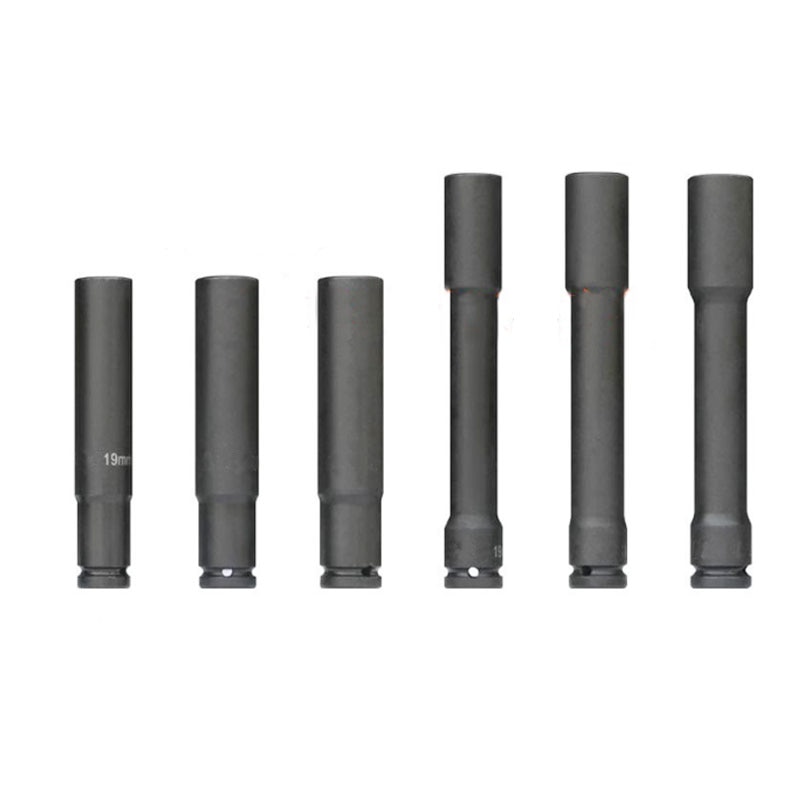 One Pcs 1/2" Lengthen Impact Socket Adopter Air Sockets 6 Point 17 18 19 21 22 24 27 30 32mm for Electric Impact Air Pneumatic