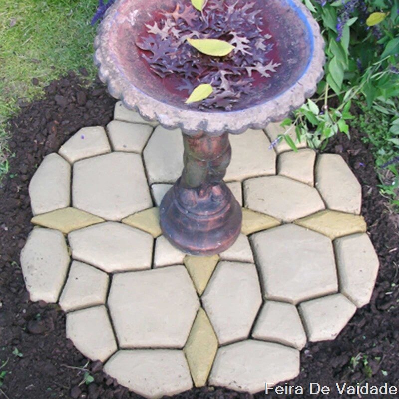 Concrete Molds Path Maker Mold DIY Reusable Concrete Paving Mold Cement Brick Mold Stone Garden Floor Road Garden Path Maker