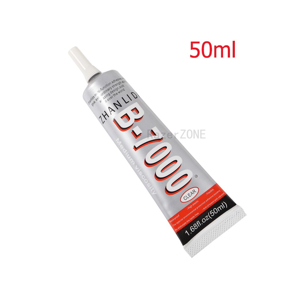 Colle multi-usages B7000 transparente forte, B-7000, convient pour bricolage écran LCD coque de téléphone bijoux réparation de montre: 50ml