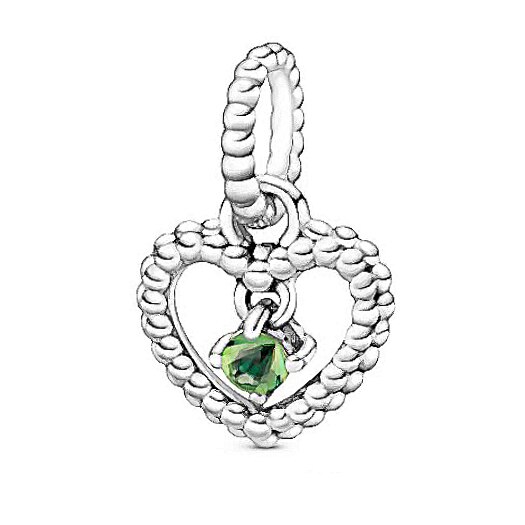 Nueva joyería de San Valentín dijes plata 925 Original piedra natal colección colgante enero-diciembre encanto Fit de cumpleaños: August