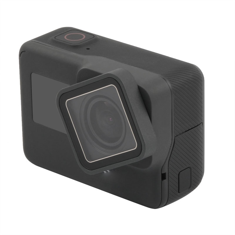 Anel de lente uv para gopro hero 5/6/7, case de proteção e reparo para substituição, cor preta