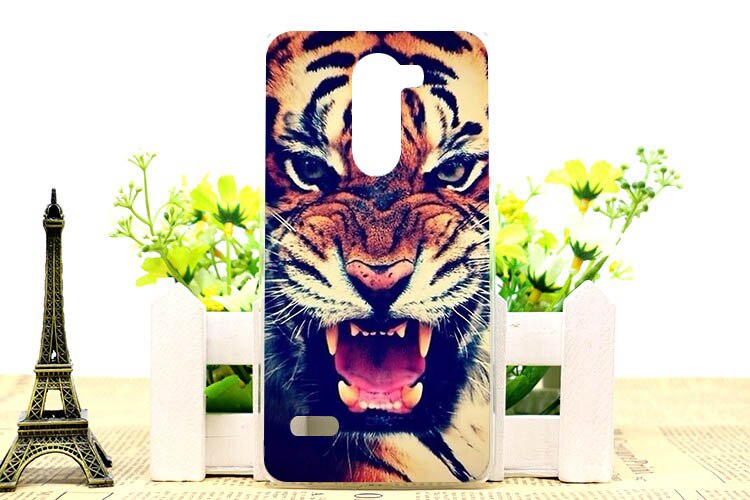 Cartoon schattige uv-print bloem uil tijger eiffeltoren hardcover hoesje voor lg ray  x190 5.5 inch hoesje op voorraad: B024