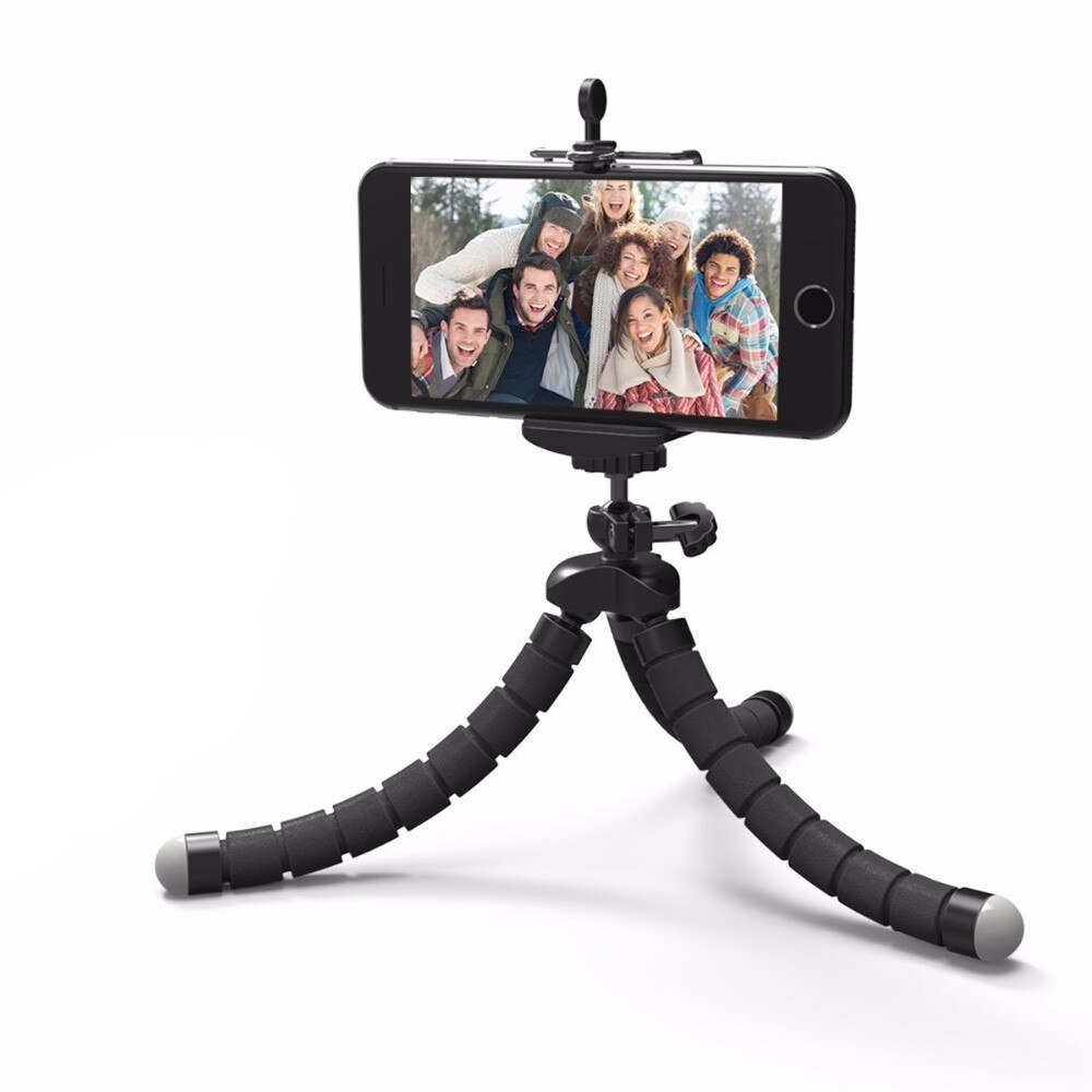 Trépied éponge Flexible iPhone Samsung Xiaomi, Mini trépied éponge Flexible pour iPhone trépied pour Smartphone Gopro support reflex DSLR