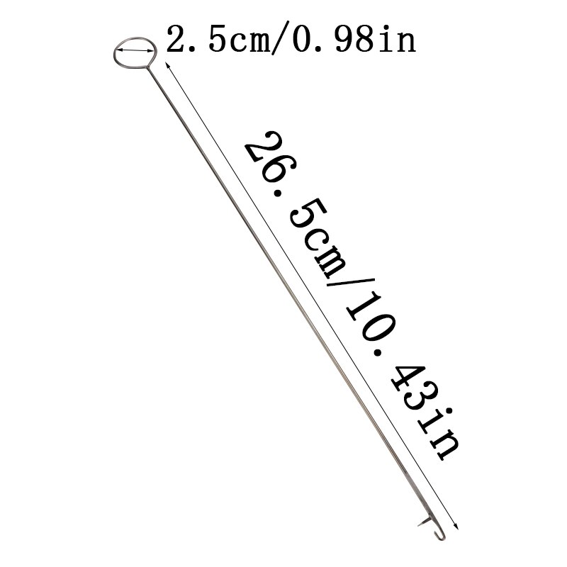 1 PC Metalen Naaien Loop Turner Haak Klink Voor Draaien Stof Buizen Bandjes Riemen Strip voor Thuis Naaien Gereedschap: large 1PCS