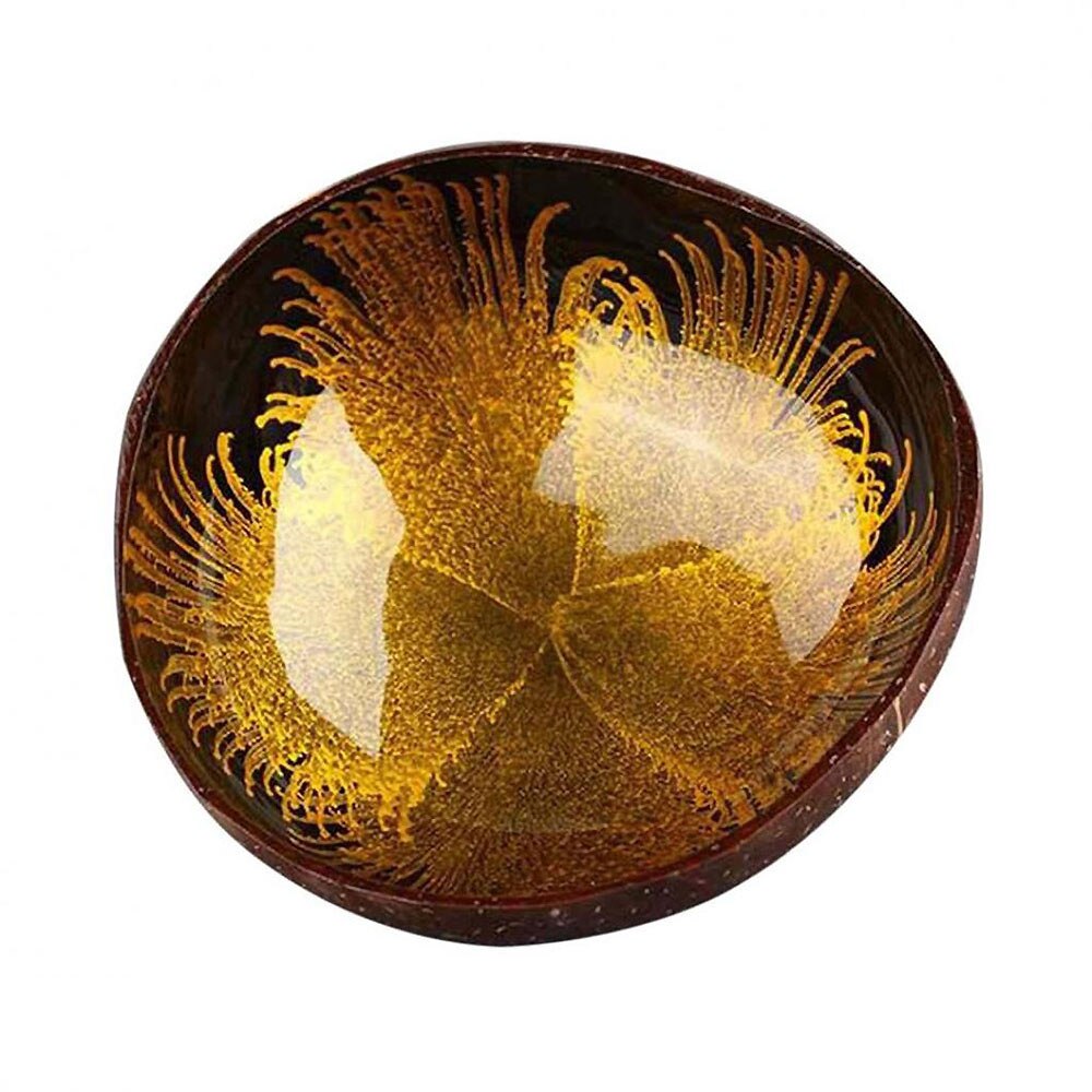 Special Organic Natural Coconut Shell Bowl Handmade Decor Breakfast Bowl Original Fruit Salad Dish Restaurant Tableware